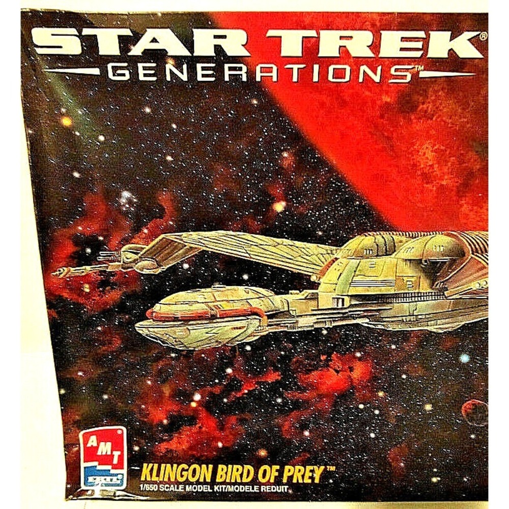 Star Trek Generations Klingon Bird of Prey Model Kit Toy 1995 ERTL Spaceship - Picture 3 of 6